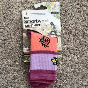 Smartwool Kids' Hike Ladybug Socks - Pink and Purple
